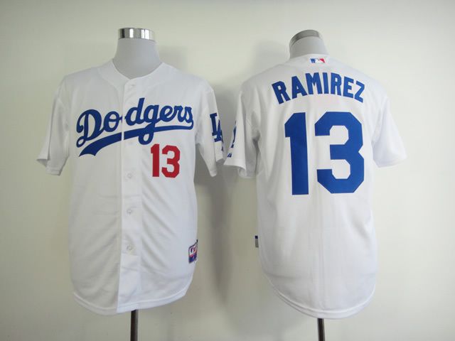 Men Los Angeles Dodgers #13 Ramirez White MLB Jerseys